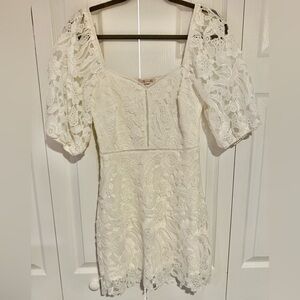 White lace dress
